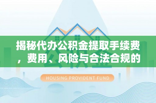 清水揭秘代办公积金提取手续费，费用、风险与合法合规的全解析