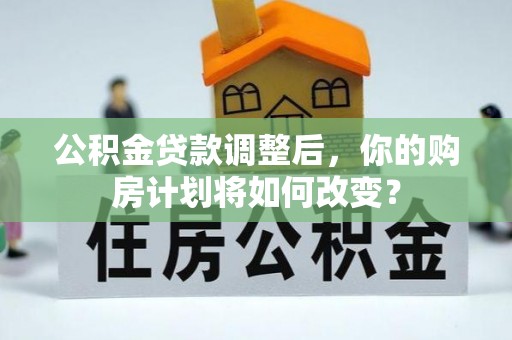 清水公积金贷款调整后，你的购房计划将如何改变？