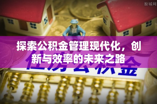 清水探索公积金管理现代化，创新与效率的未来之路