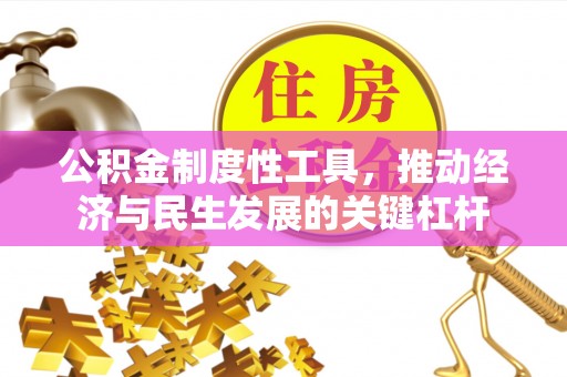 清水公积金制度性工具，推动经济与民生发展的关键杠杆